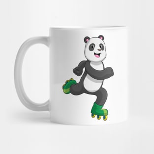 Panda as Inline skater with Roller skates Mug